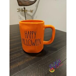 Rae Dunn Orange Artisan Collection by Magenta Happy‎ Halloween Ceramic Mug